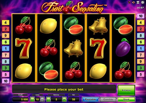 fruit sensation screenshot