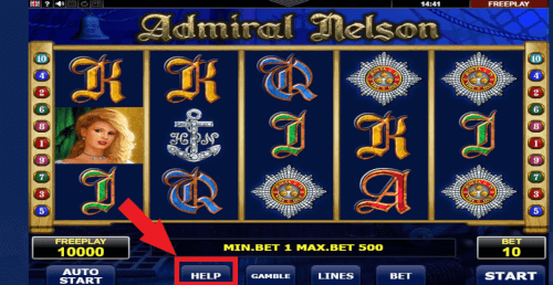 info admiral slot