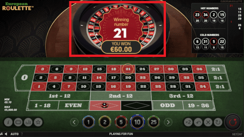 roulette winnen