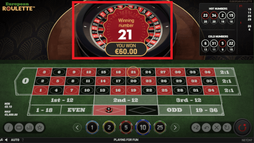 Winning this roulette game