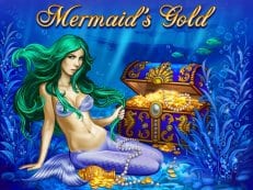 mermaid met schatkist