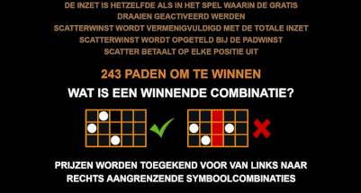 winnende combinaties 243