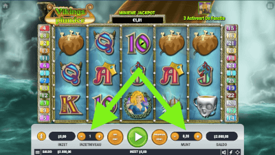 Inzet bepalen op de Vikings Plunder slot