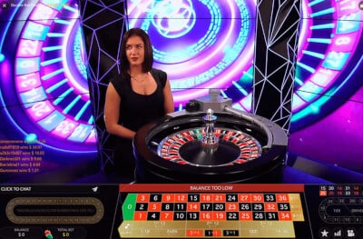 Live double ball Roulette