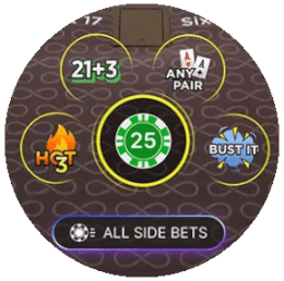 Side bets live casino spel