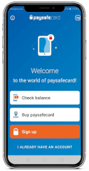 Paysafe card casino account