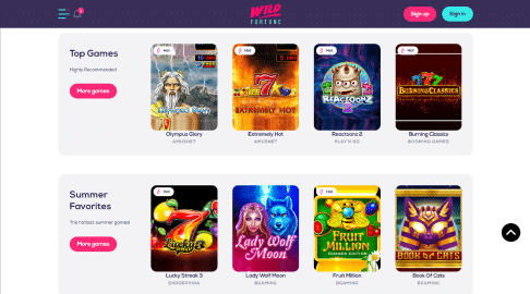 Wild Fortune games