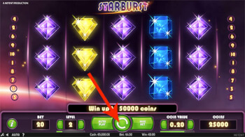 Spin the reels on a slot machine