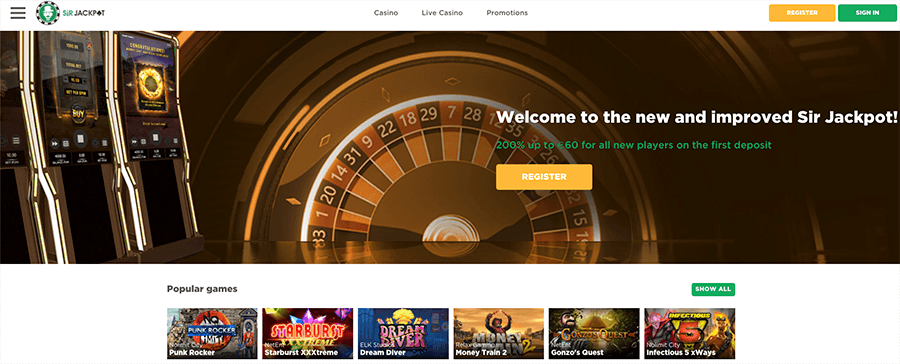 Sir jackpot casino review