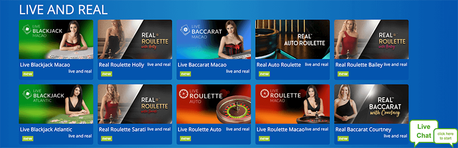 Spellen in het live casino