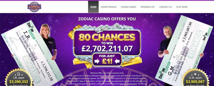 Zodiac casino review