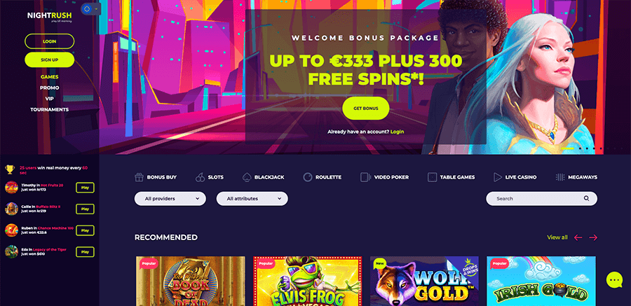 nightrush casino review