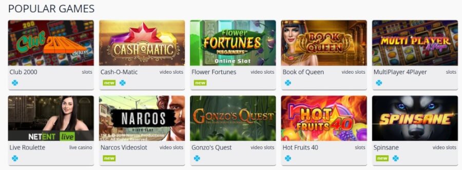 populaire turbo casino spellen