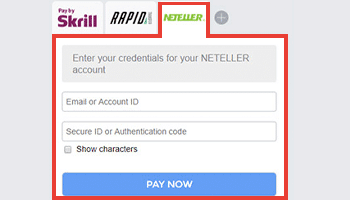 Account openen Neteller