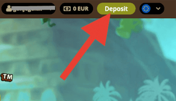 Klik de deposit knop