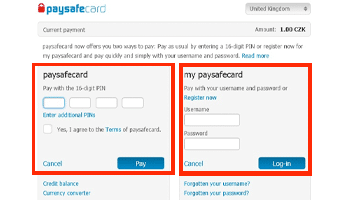 Paysafecard als betaalmethode
