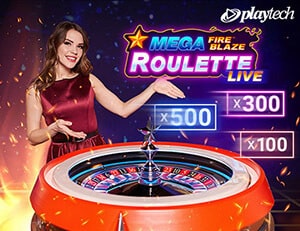 Mega Fire Blaze Roulette live logo