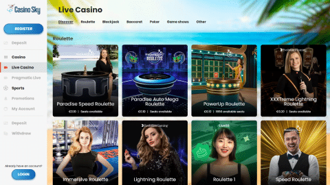 Live casino Sky