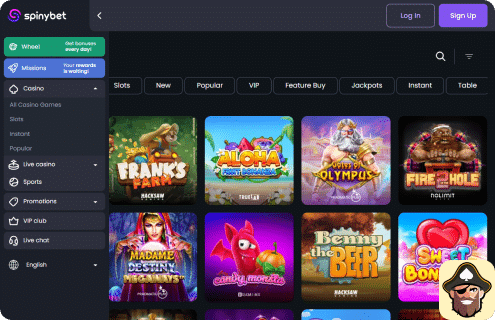 Spiny bet casino spellen