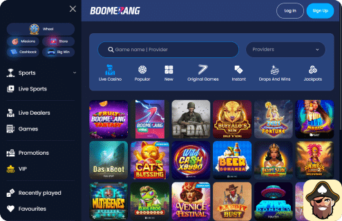 Boomerang Bet casino spellen